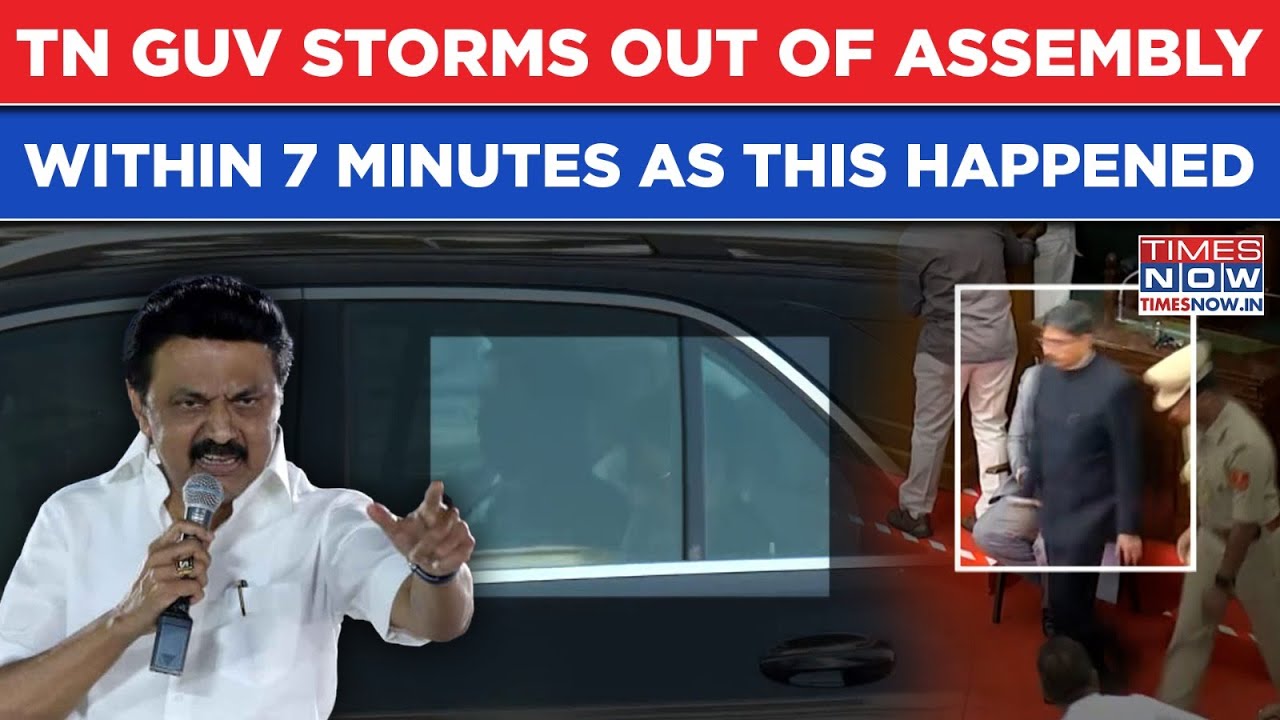 Watch Tamil Nadu Governor Storm Out Of Assembly Within 7 Minutes, Fuming Stalin Reacts, Says...