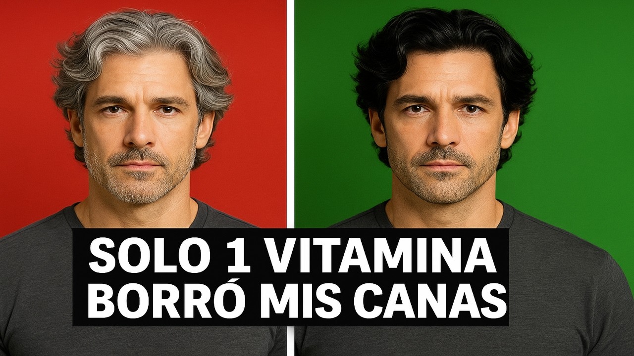 ¡La vitamina que te falta para hacer desaparecer las canas!