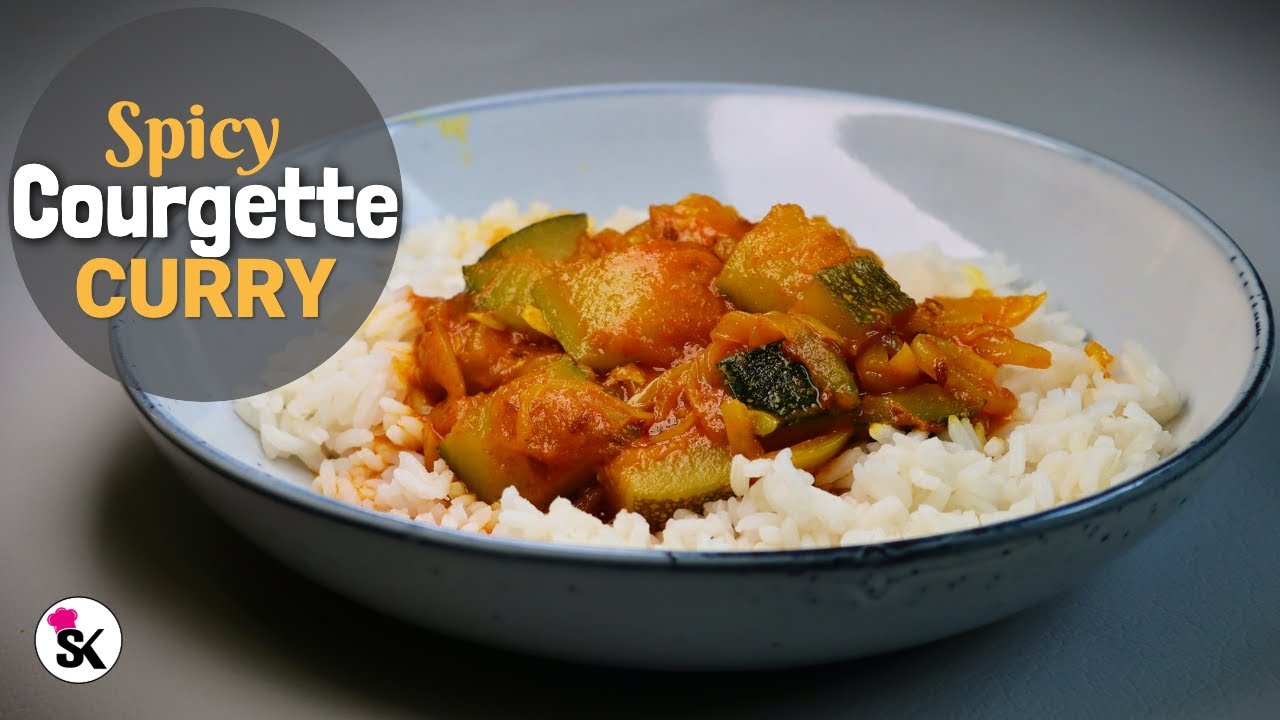 Spicy Courgette Curry Recipe | Fresh Zucchini from our Garden | Suriya's Kitchen