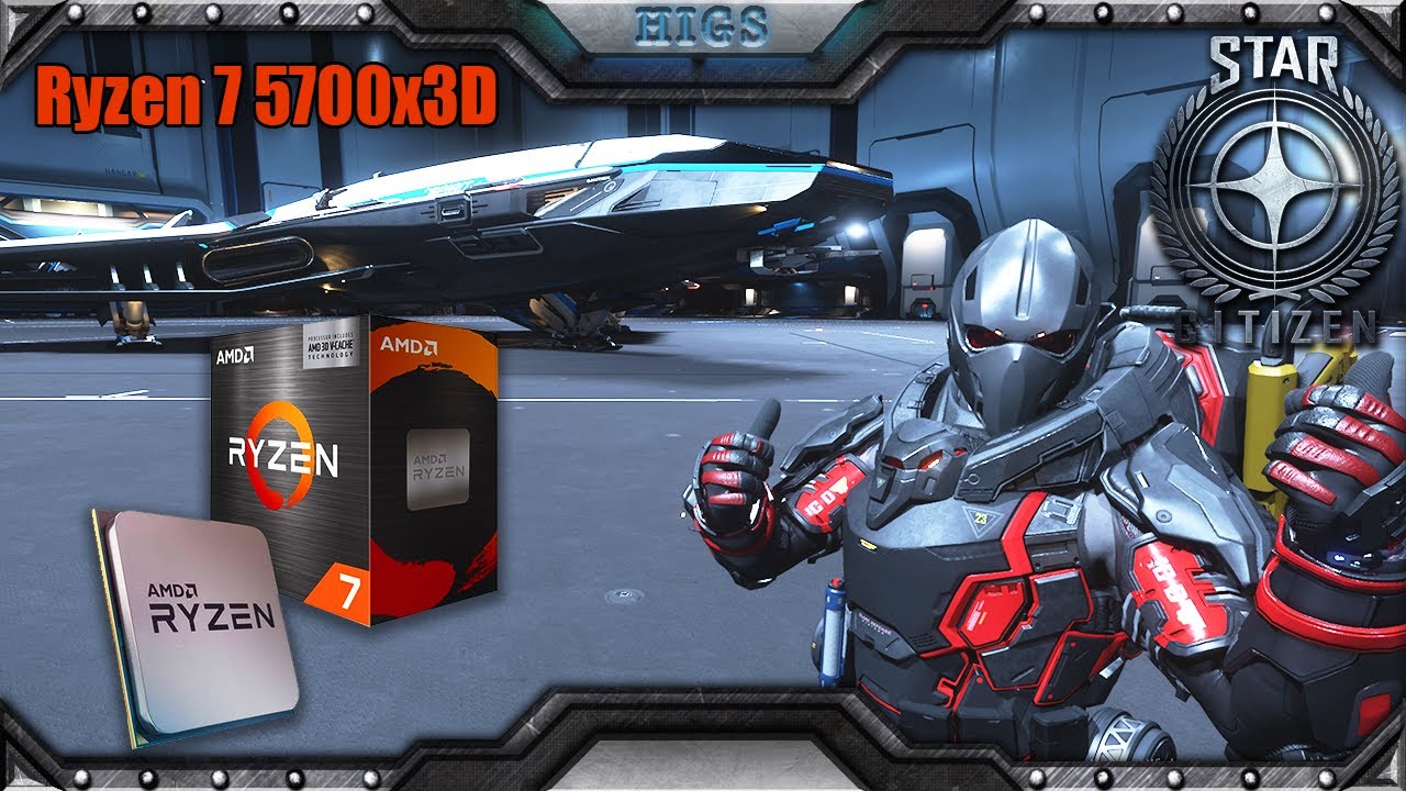 R7 5700x VS  R7 5700x3D | Star Citizen 3.24.3 live