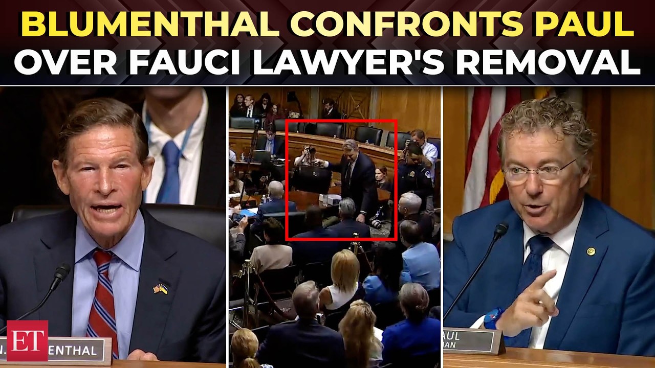 '5th Amendment doesn't work that way': Paul schools Blumenthal after 'kicking out' Fauci's attorney
