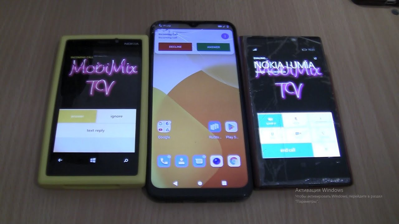 Incoming call&Outgoing call at the Same Time 2 Nokia Lumia+Coolpad Cool