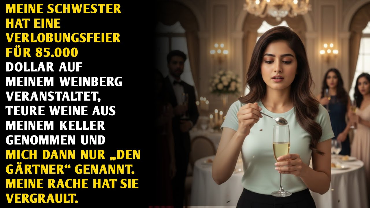 Die Verlobung meiner Schwester sollte auf meinem Anwesen stattfinden  bis sie mich den Gärtner nante