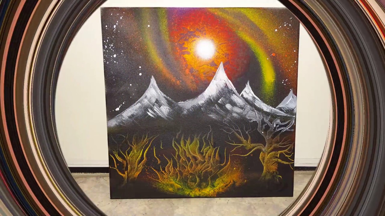 Spray Paint Art, Fire & Universe