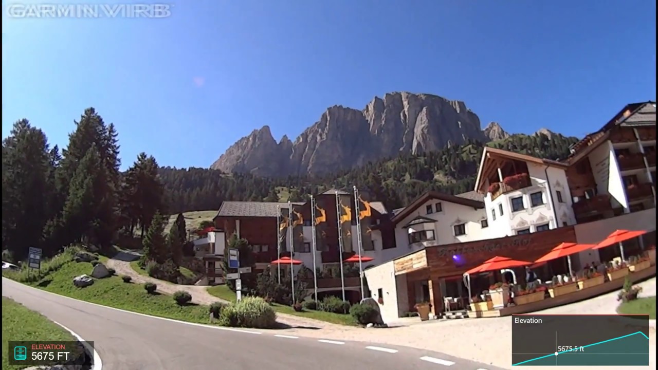 Dolomites Cycling -Passo Gardena-ride over the beautiful Gardena Pass (Alta Badia,Corvara)