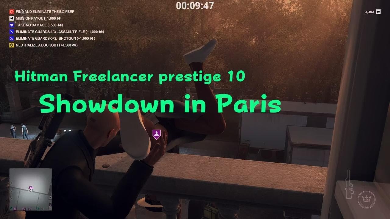 HITMAN Freelancer prestige 10 Showdown in Paris