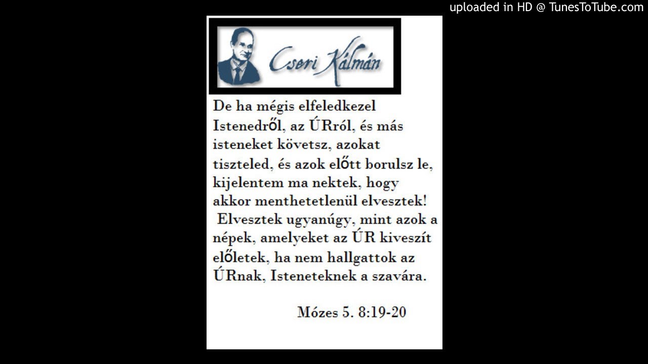 Cseri K&aacute;lm&aacute;n igehirdet&eacute;se 2000. 09. 23. HAJ&Oacute; A VIHARBAN