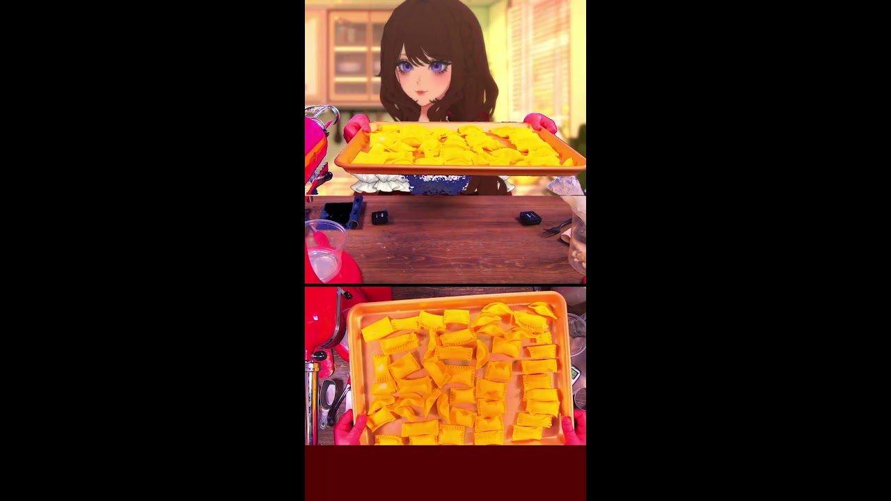 【Cooking ASMR Vtuber】Filled Pasta from Scratch