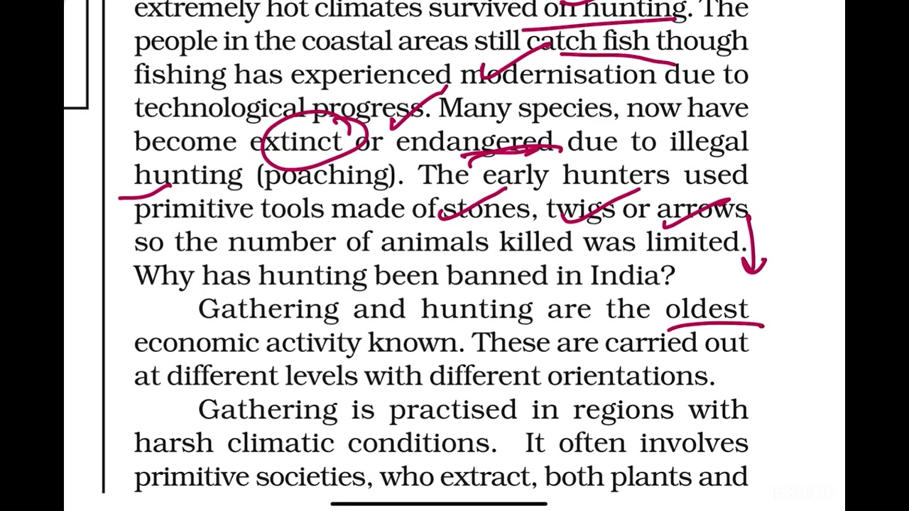 Chapter 4- Primary Activities👨‍🌾 | Hunting and Gathering☘️ | Class 12 Geography🌼 CBSE Boards 2025-26