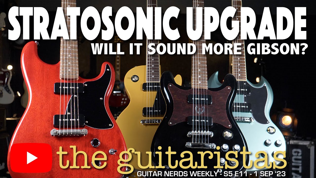 The Squier Stratosonic Upgrade Episode 🎸Can We Make It Sound More Like A Gibson? 🎸