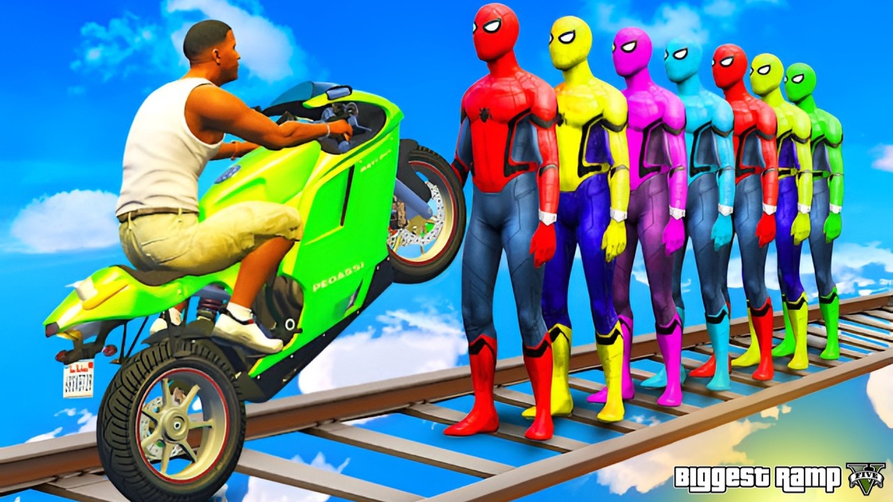 Driver Spiderman VS Team Spiderman #gta