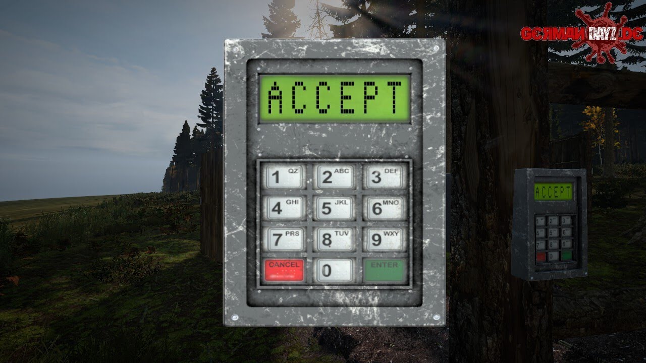 GermanDayZ - Fully functional Codelock in DayZ