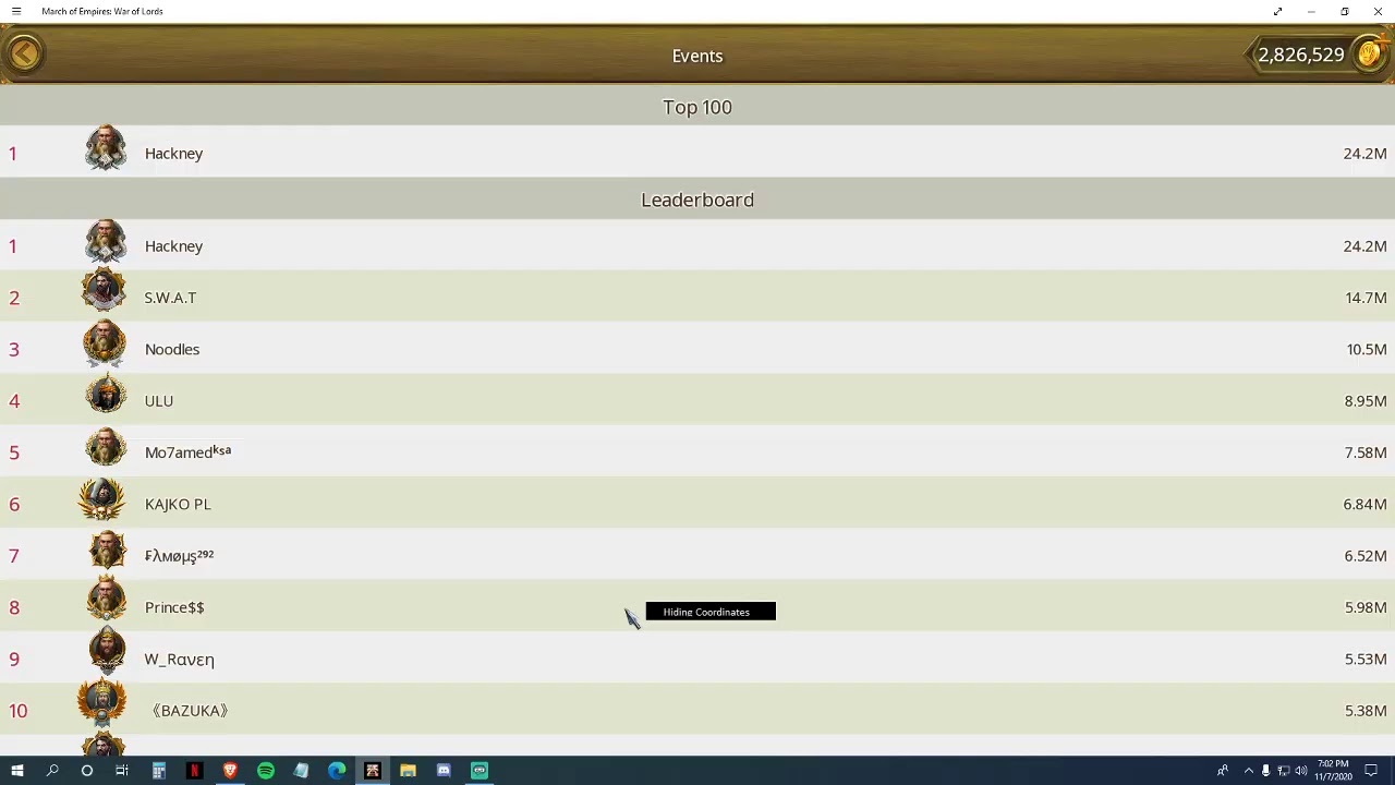 March of Empires LIVE ATLANTIS 07/11/2020 (5th win)