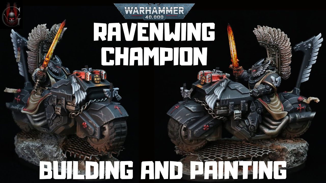 Dark Angels Ravenwing Champion building & painting ][ Warhammer 40k ][