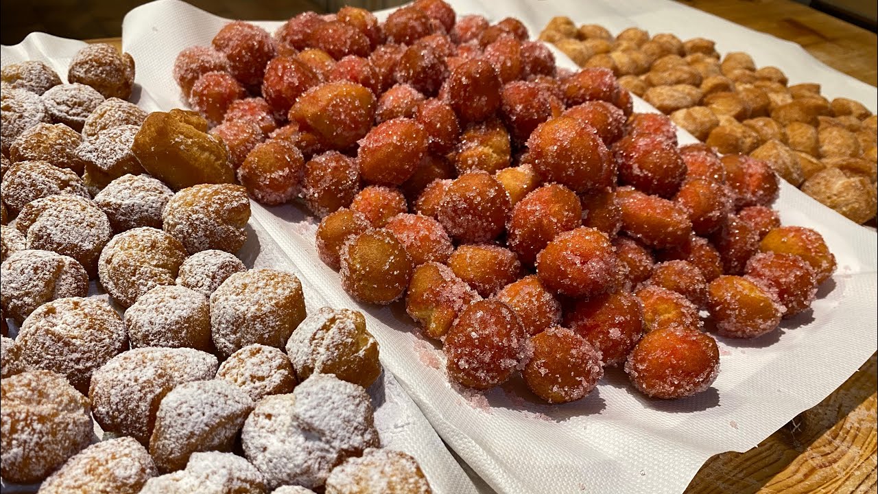 Castagnole di carnevale. Impasto morbido con i fiocchi di patate.facilissime