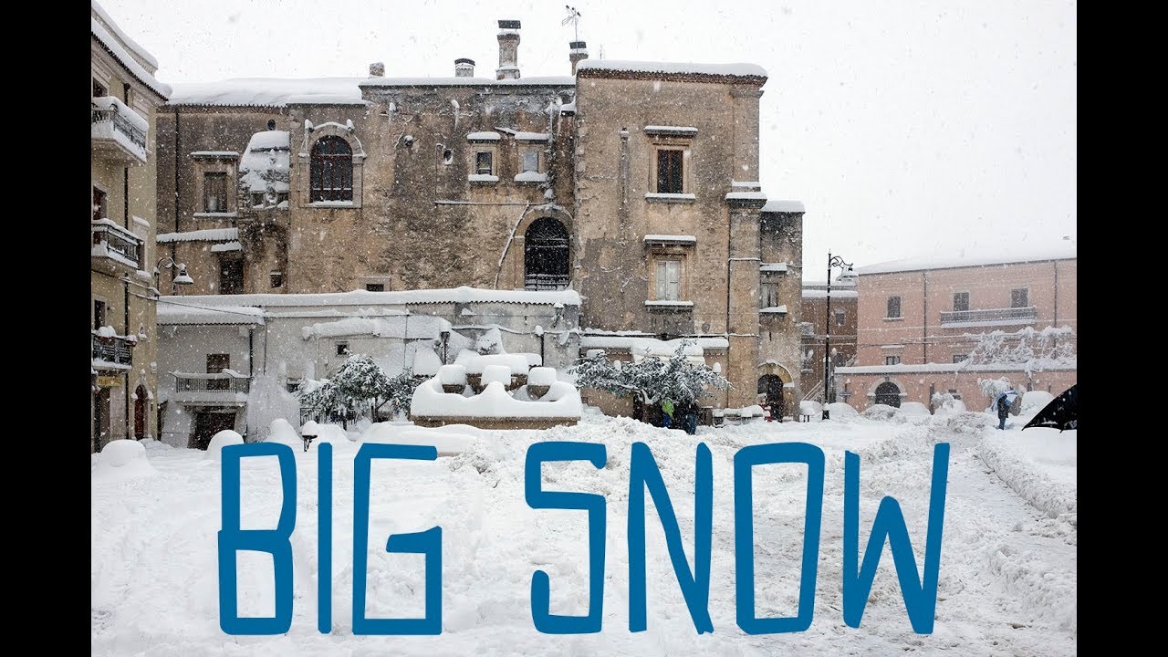BIG SNOW - Nevicata RECORD ad Ischitella (Gargano) - 28 Febbraio 2018 - HD
