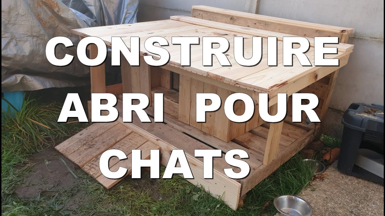 CONSTRUIRE  Cabane Abri 5 étoiles avec chauffage pour CHATS
