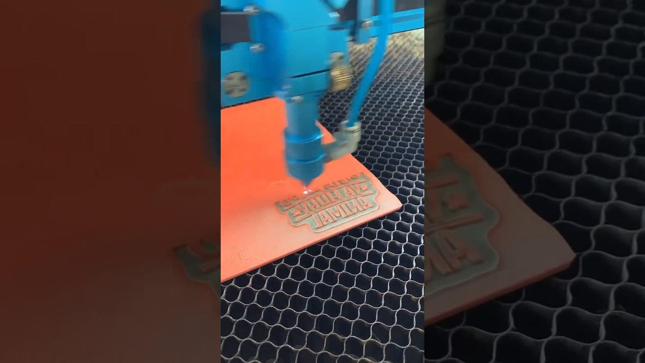 Will It Laser? - Part 18 - Rubber Stamp  100W Settings: 45 Power, 200 Speed