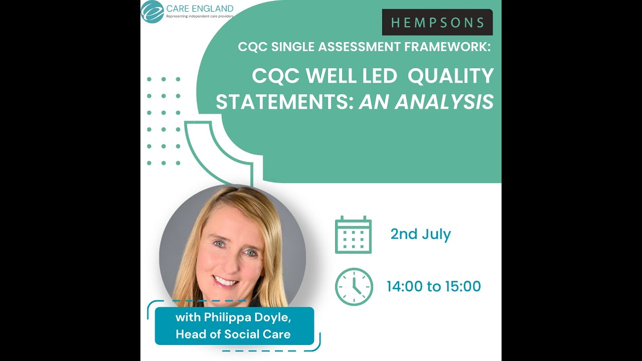 CQC Well Led Quality Statements  &ndash; An Analysis