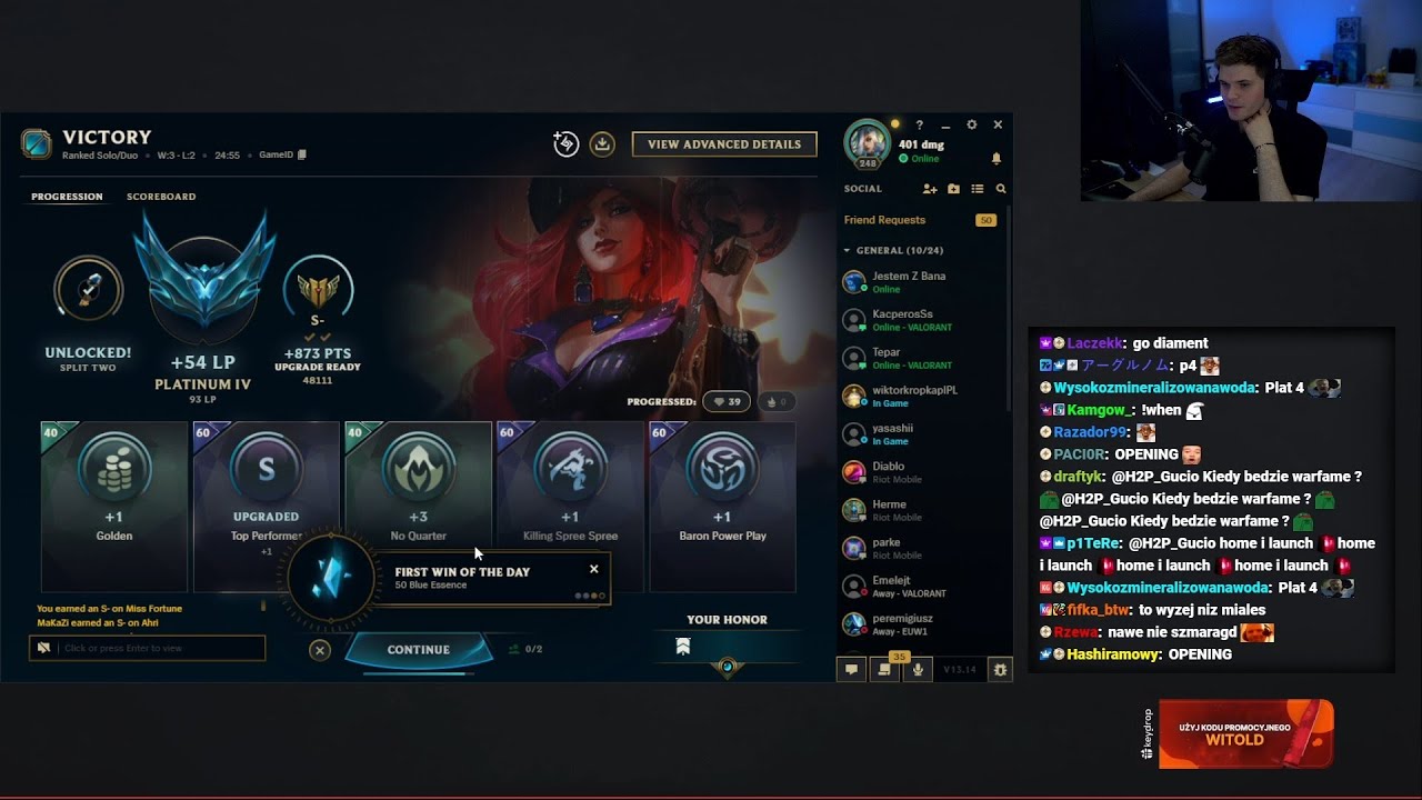 25-07-2023 h2p_gucio | League of Legends | Valorant | Teamfight Tactics