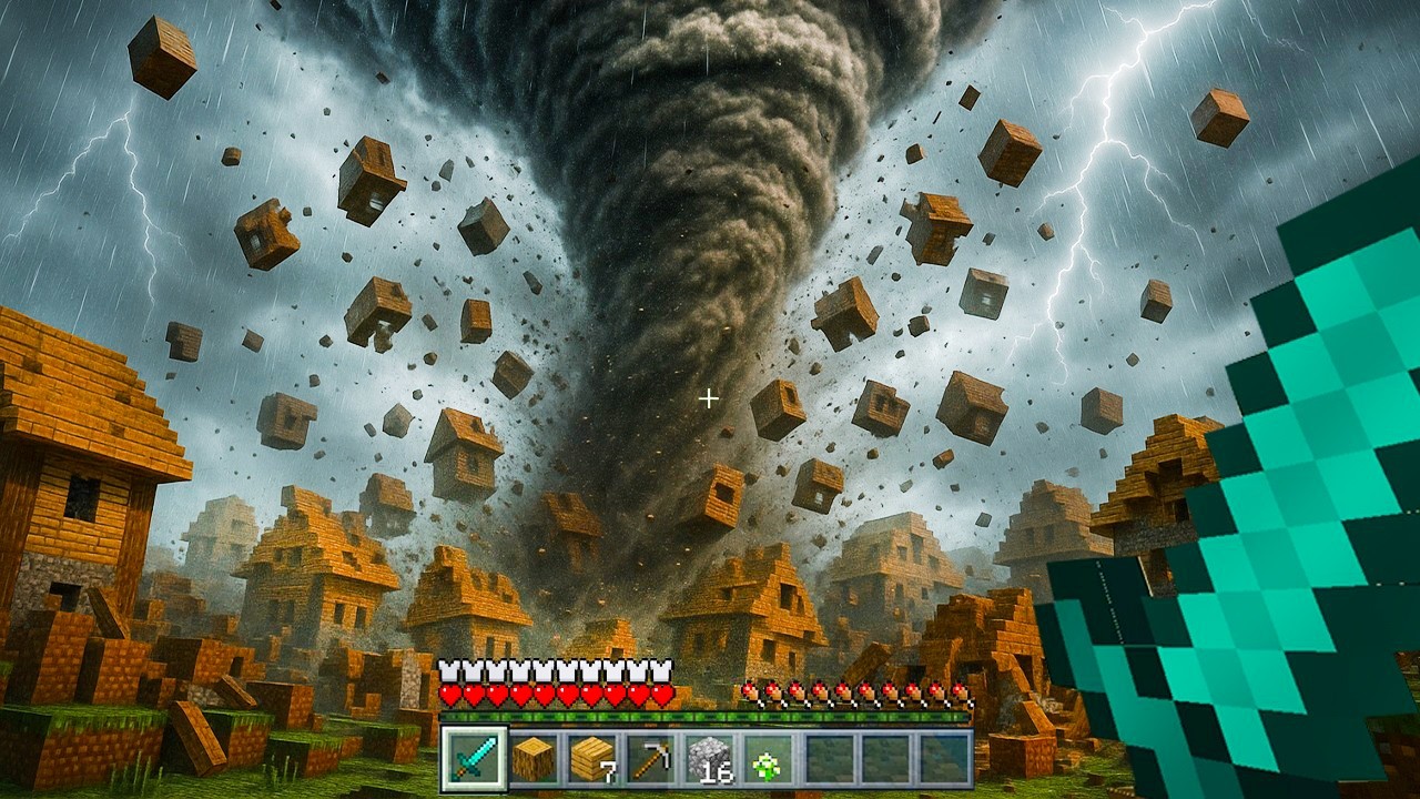 Sobreviviendo 100 días con CLIMA EXTREMO en Minecraft