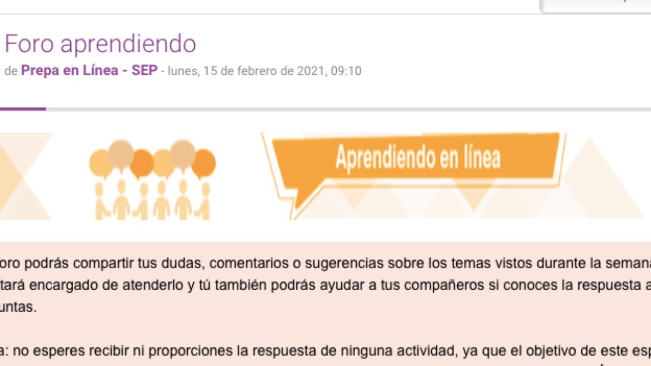 ¿Cómo participar en el foro aprendiendo?