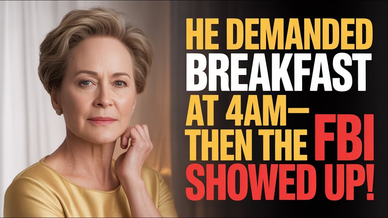 My Son-in-Law Demanded Breakfast at 4AM Like I Was His Maid—Then the FBI Knocked on My Door