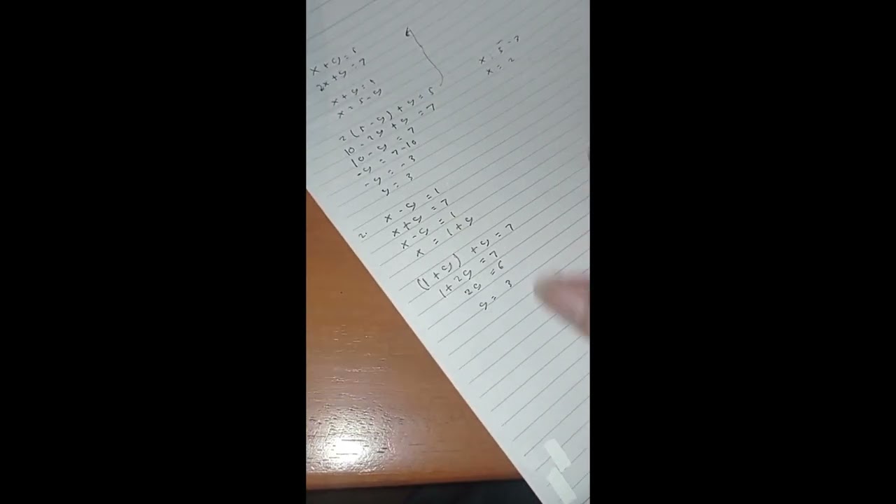 Pengertian dan Mengerjakan soal matematika materi Sistem Persamaan Linear Dua Variable Subtitusi