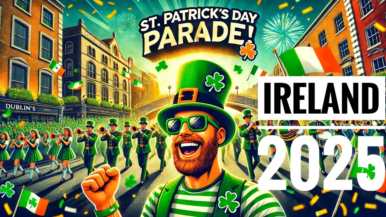 St. Patrick’s Day Celebration in Dublin 2025 | Parade । Ireland 🇮🇪☘️ | Irish Festival