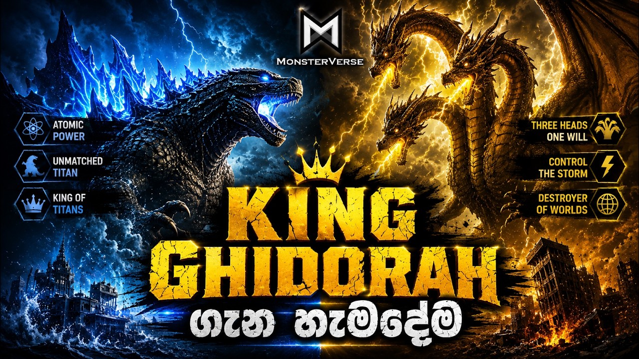 ගිඩෝරා ගැන ඔබ නොදත් කරුණු | King Ghidorah Origin Sinhala Review
