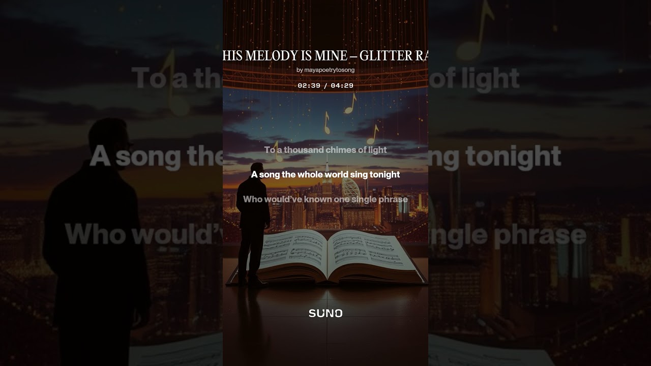 THIS MELODY IS MINE – GLITTER RAIN - Maya Poetry to song: Live, love, laugh, music....a way of life