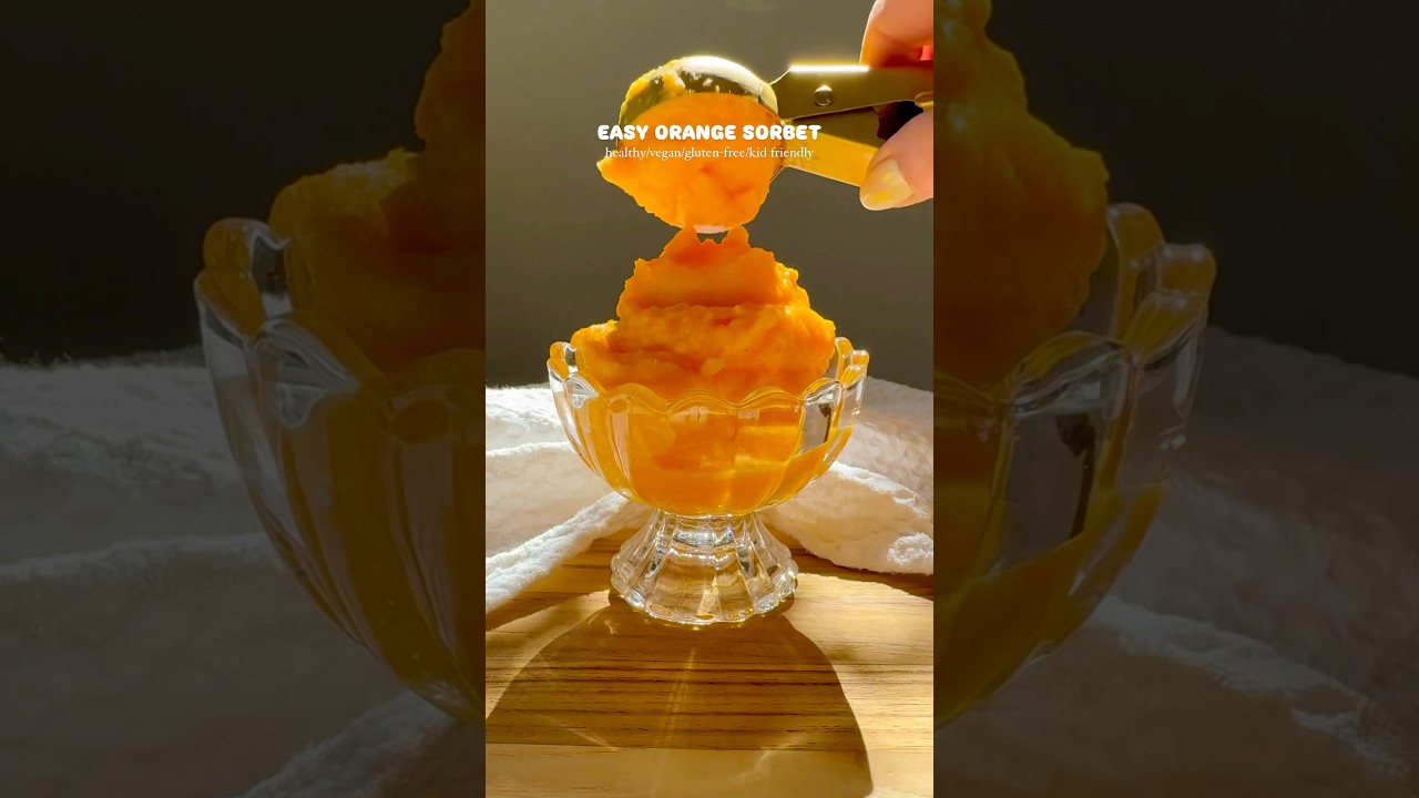 Orange sorbet #healthyrecipes