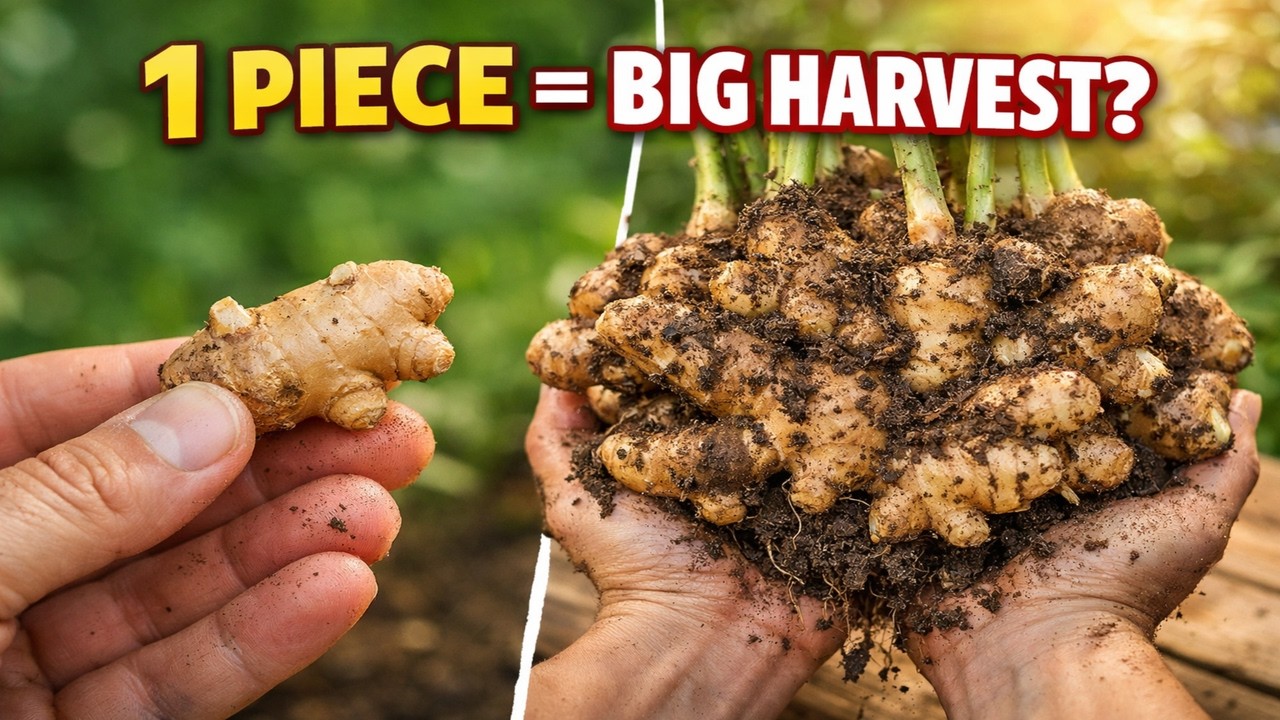 Don’t Buy Ginger Again! Turn 1 Ginger Piece Into a Huge Harvest