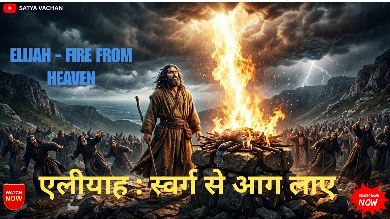 एलीयाह स्वर्ग से आग लाए | Elijah Brought Fire Heaven | Hindi Bible Cinematic Story
