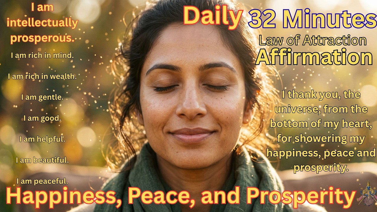 I Am Happy, Peaceful & Prosperous | Affirmation Meditation Music | Positive Mindset Healing