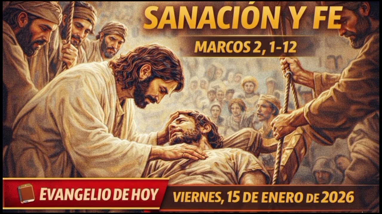 📖 JESÚS SANA Y PERDONA PECADOS | EVANGELIO DE HOY – VIERNES 15 DE ENERO 2026