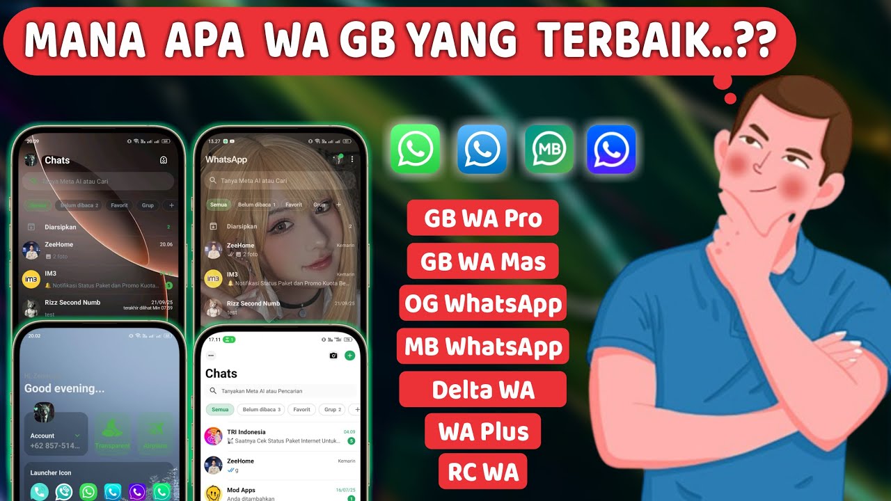 GB WhatsApp против MB WhatsApp против Delta WhatsApp против RC WhatsApp | Лучший GB WhatsApp 2025