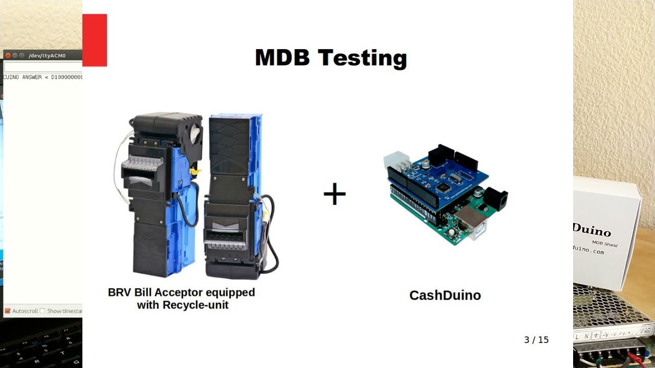 BRV Bill Acceptor - Recycle-unit - MDB CashDuino