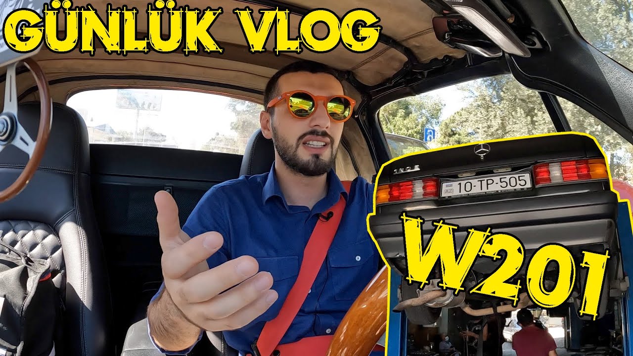 Günlük VLOG ! Mercedes 190E motor və transmissiya Baxımı