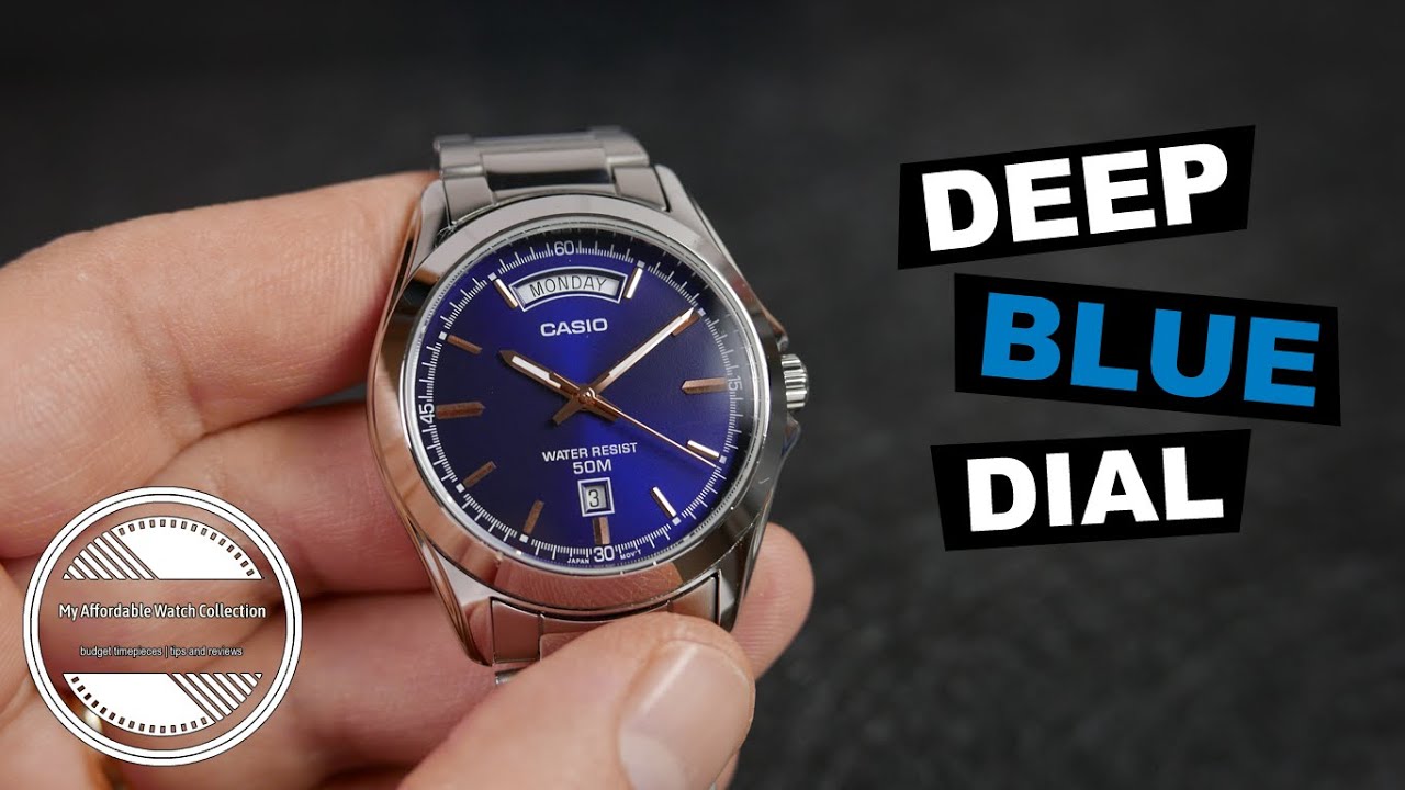 Is This The Most Beautiful Affordable Blue Watch? | Casio Enticer MTP-1370 Watch Review