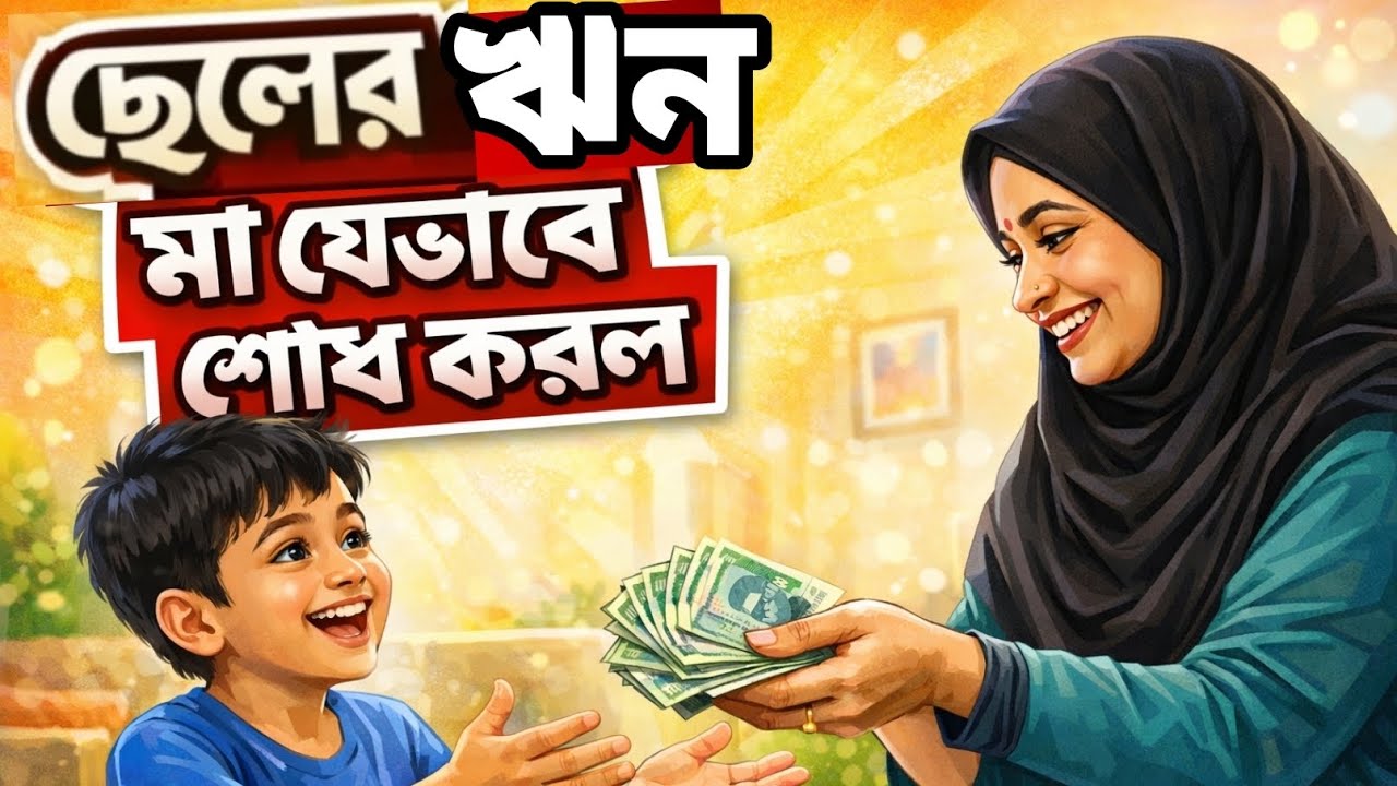 ছেলেটি তার মা কে একটি চিরকুট দিয়ে বললো আমার বিল পরিশোধ কর 