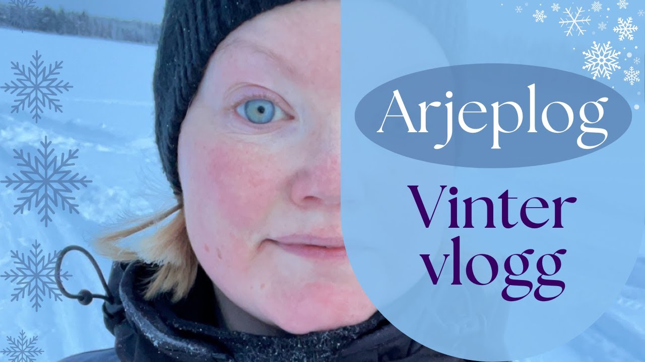 Vintervlogg från stugan i Arjeplog