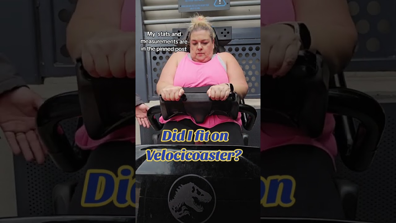 Did I fit on VelociCoaster at Universal Orlando  #plussizetravel