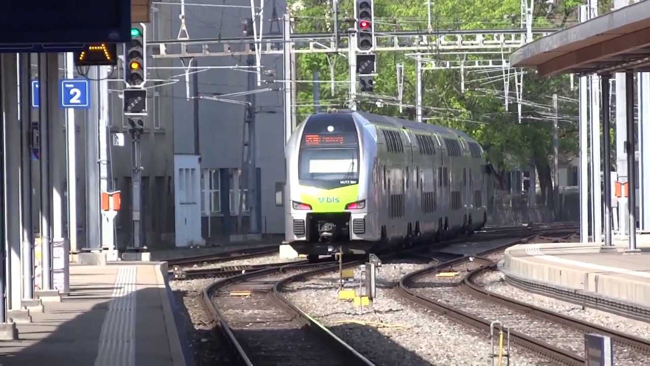 Bern main station BLS trains