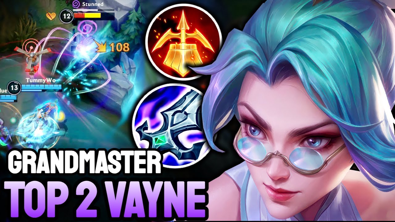 WILD RIFT VAYNE - TOP 2 VAYNE GAMEPLAY - GRANDMASTER RANKED