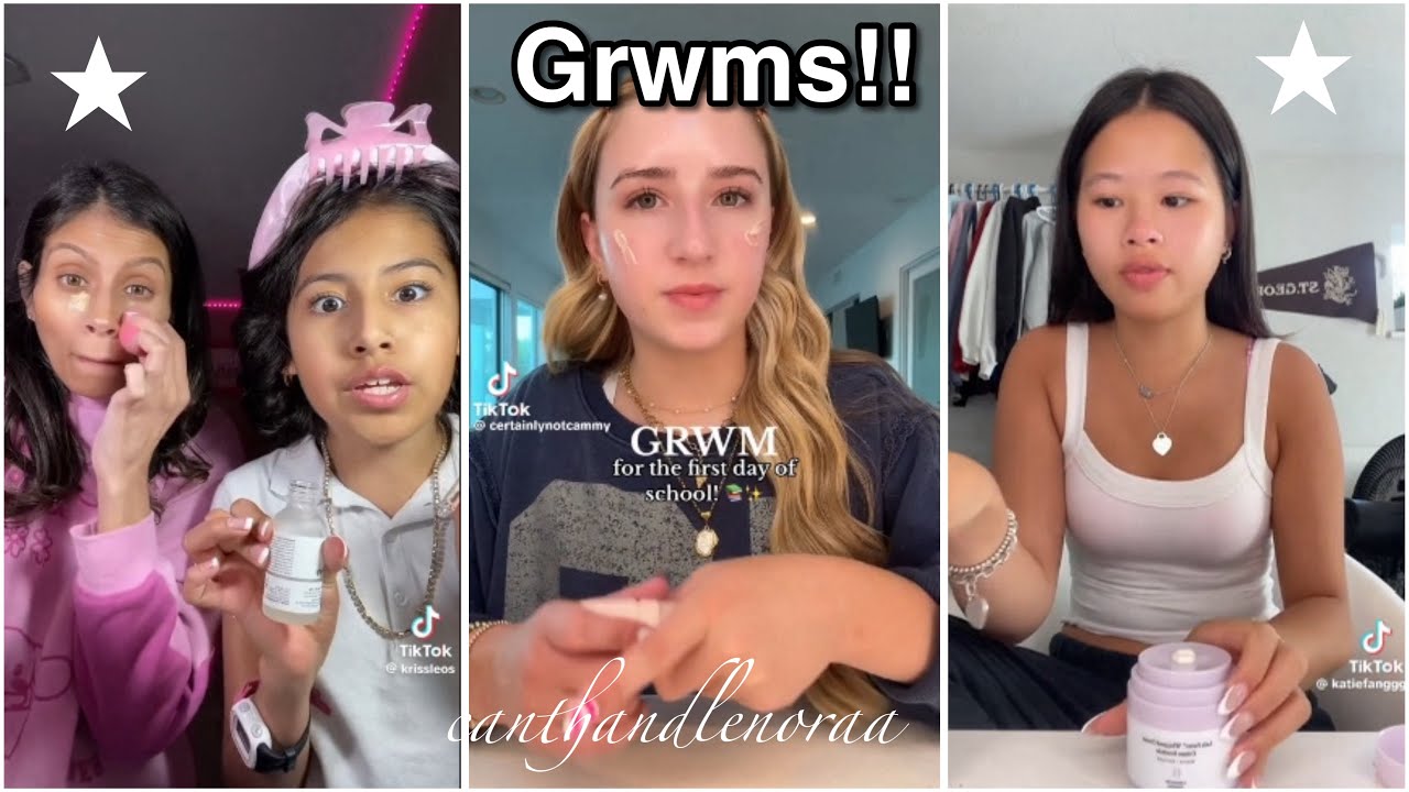 grwms compilation storytimes,first day of school etc #fyp