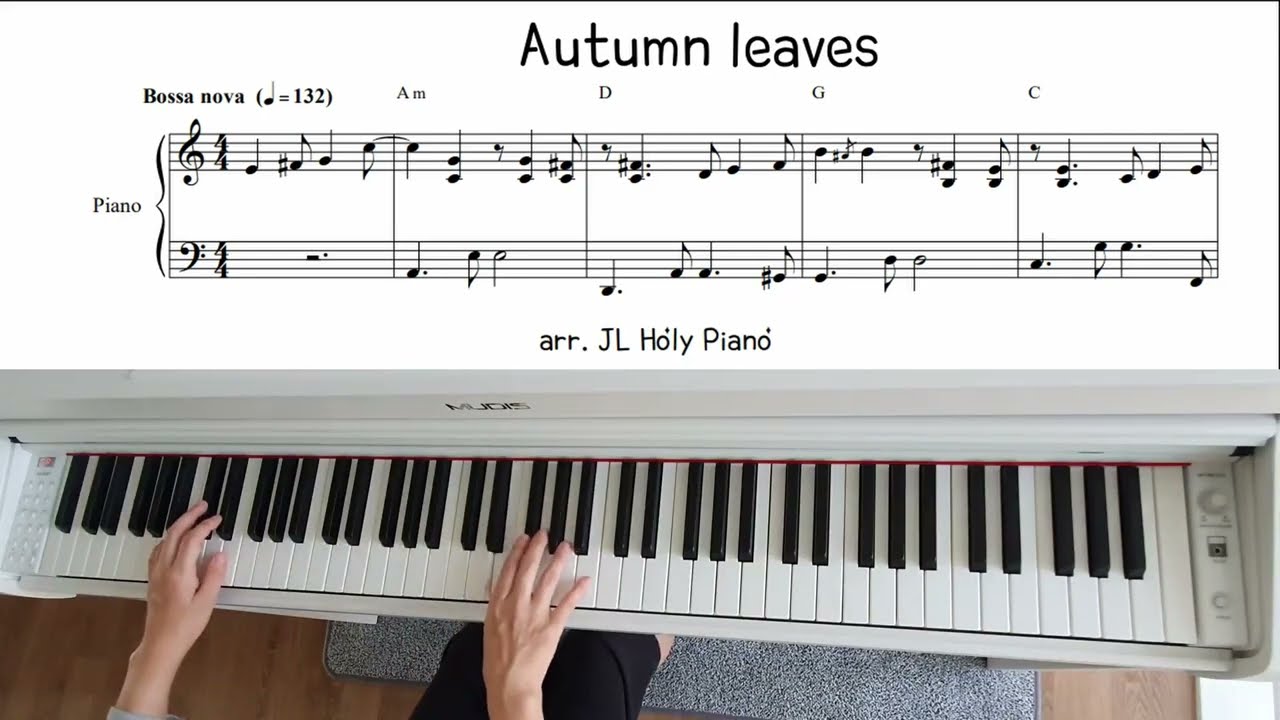 다양한 리듬의 Autumn leaves(Bossa-nova, Swing, Waltz, Jazz-Ballad)-디지털피아노 연주