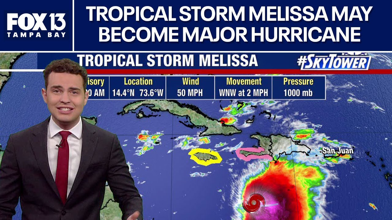 Tropical Storm Melissa may become major hurricane
