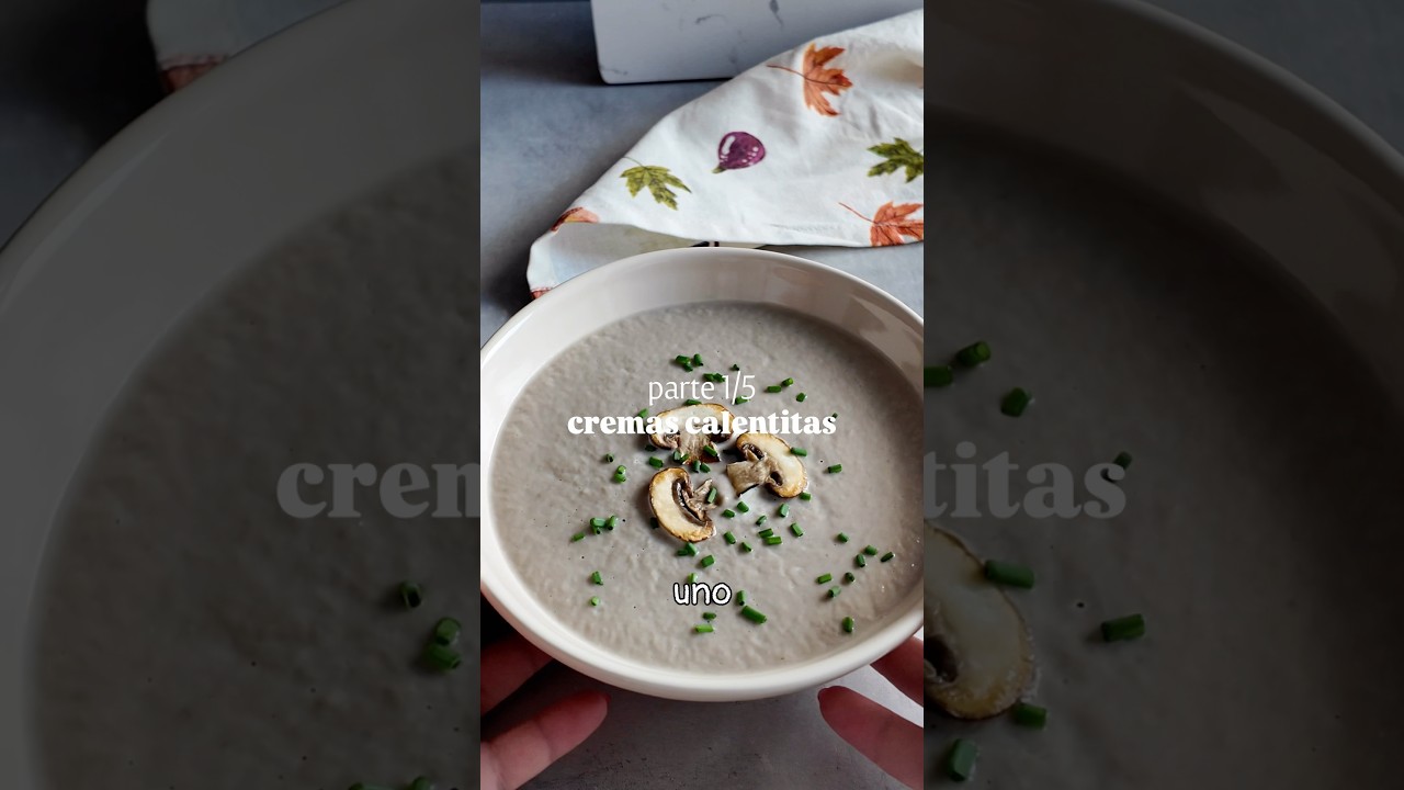 1/5 cremas calentitas para el oto&ntilde;o 🍂CREMA DE SETAS, una de mis favoritas 😋