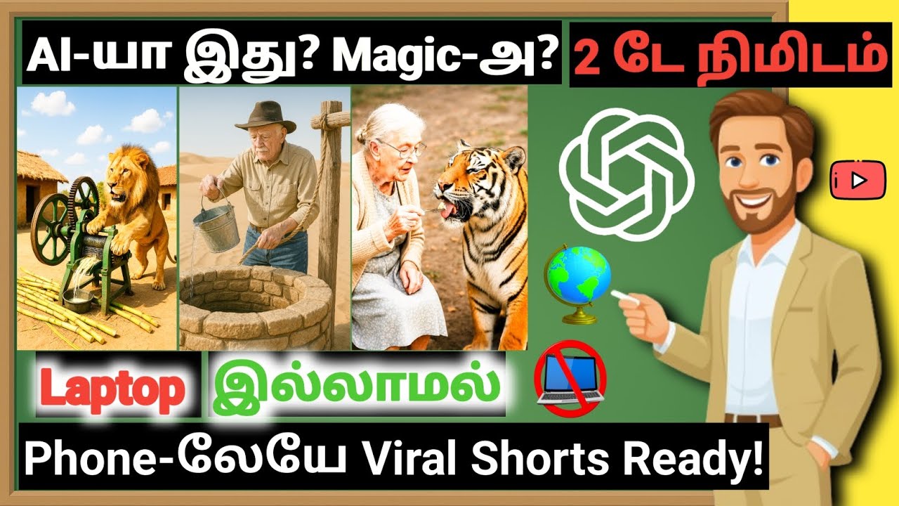 How to Create AI Video in 2 Minutes? | Phone-லேயே Viral Shorts! | Must Try! 📱✨